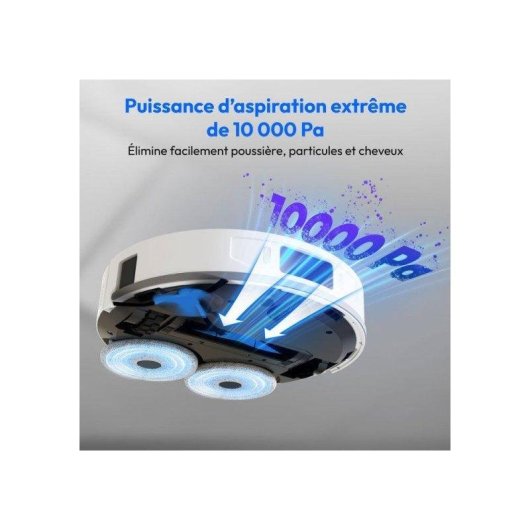 Aspirador Robô com Mopa Medion Md12039 X55sw+ Com Esvaziamento Automatico Navegação Laser 10.000 Pa