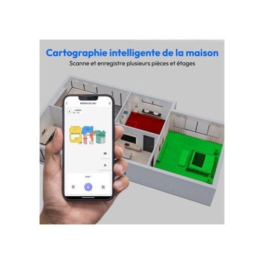 Aspirador Robô com Mopa Medion Md12039 X55sw+ Com Esvaziamento Automatico Navegação Laser 10.000 Pa
