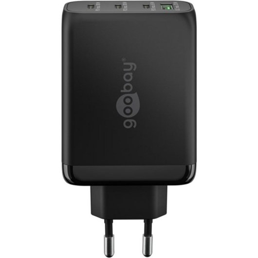 Ladegerät USB-C PD 100W 4 Ports GaN Schwarz Goobay 65555