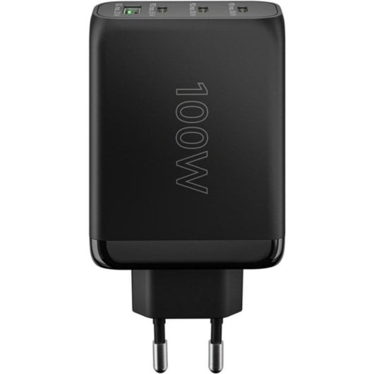 Ladegerät USB-C PD 100W 4 Ports GaN Schwarz Goobay 65555