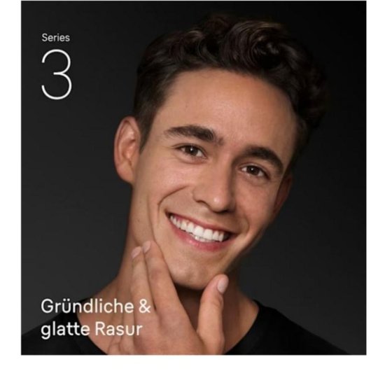 Gesichtsrasierer Braun Series 3 310s Kabellos 30min Nass- und Trockenrasur 2 Klingen
