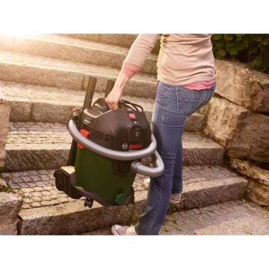 Aspiradora sin Bolsa Bosch AdvancedVac 20 1600W 20L Seco y Húmedo Verde
