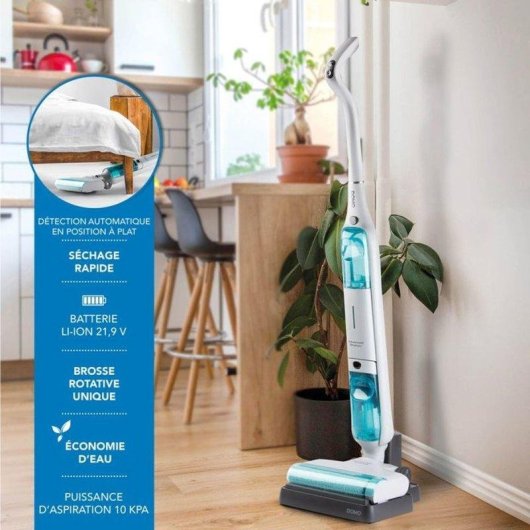 Akku Staubsauger Domo DO253SW 120W 35 Minuten Getrennte Behälter 450 ml