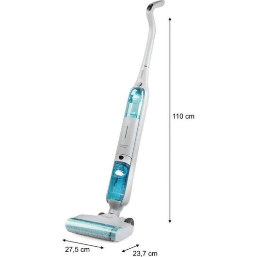 Akku Staubsauger Domo DO253SW 120W 35 Minuten Getrennte Behälter 450 ml