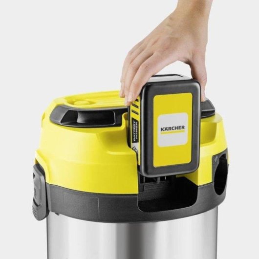 Akku Staubsauger Kärcher WD 3-18 S V-17/20 225W 20 Minuten 17L Edelstahl