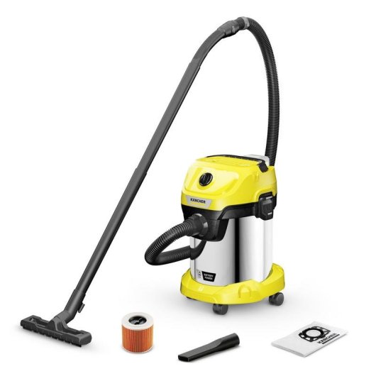 Akku Staubsauger Kärcher WD 3-18 S V-17/20 225W 20 Minuten 17L Edelstahl