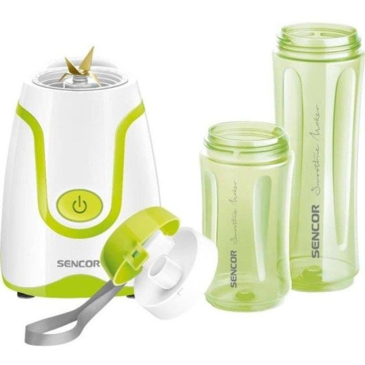 Batidora Personnelle Sencor SBL 2211GR 500 W avec 2 Bouteilles Tritan 0,6 L et 0,3 L