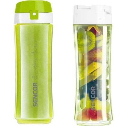 Batidora Personnelle Sencor SBL 2211GR 500 W avec 2 Bouteilles Tritan 0,6 L et 0,3 L