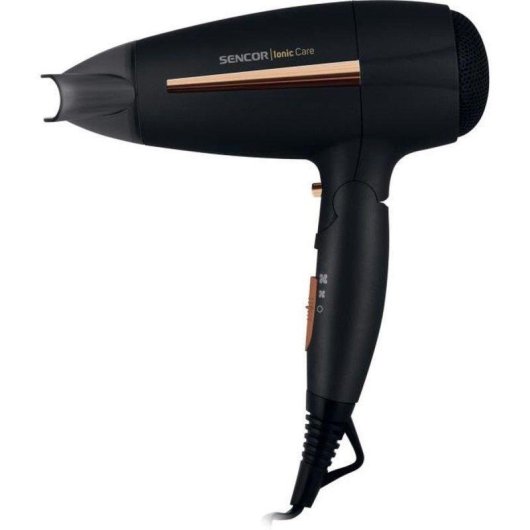 Secador de Cabelo Iónico Sencor SHD 7100BK 2000W 3 Temperaturas 2 Velocidades Cool Shot Preto