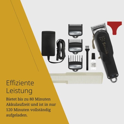 Cortapelos Profesional Wahl Cordless Senior Inalámbrico 80min 3 Peines Corte Preciso