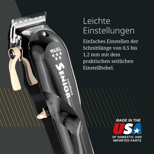 Cortapelos Profesional Wahl Cordless Senior Inalámbrico 80min 3 Peines Corte Preciso