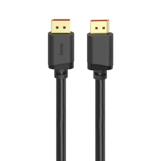 DisplayPort-Kabel Hama 2 m DP 2.1 80 Gbit/s Schwarz