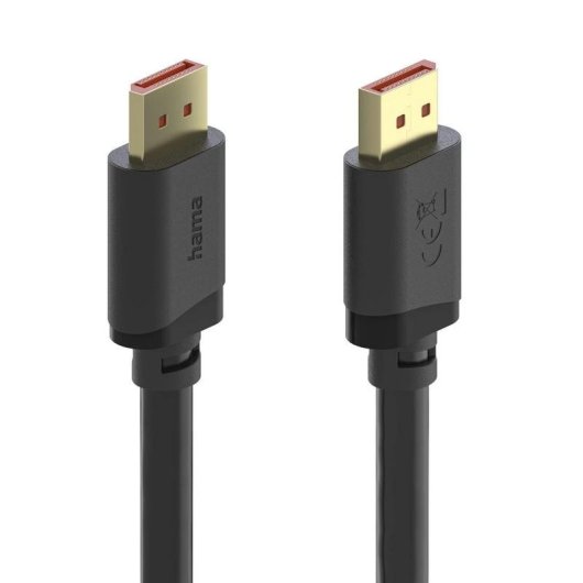 DisplayPort-Kabel Hama 2 m DP 2.1 80 Gbit/s Schwarz