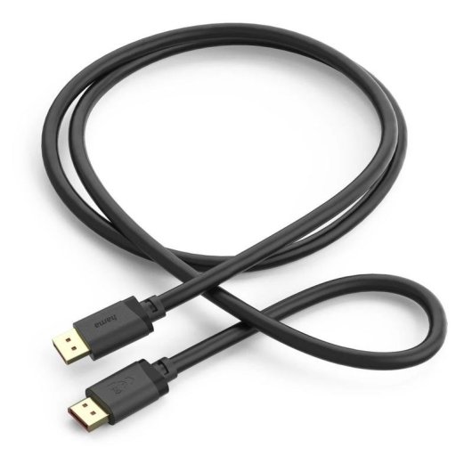 DisplayPort-Kabel Hama 2 m DP 2.1 80 Gbit/s Schwarz