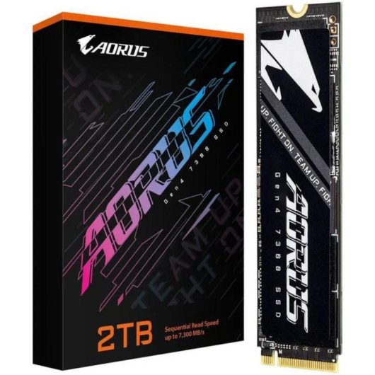 Disco Duro GIGABYTE AORUS Gen4 7300 2TB M.2 NVMe 7300MB/s DDR4 Cache