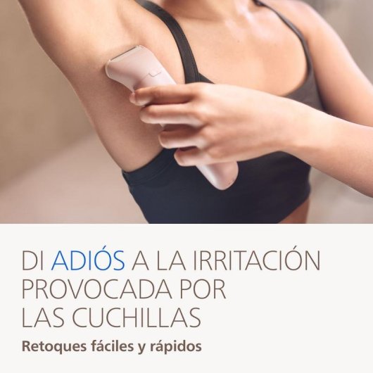 Depiladora Eléctrica Philips Serie 9000 BRE718/00 Inalámbrica 2 Ajustes 6 Cabezales Seco y Húmedo Carga Rápida