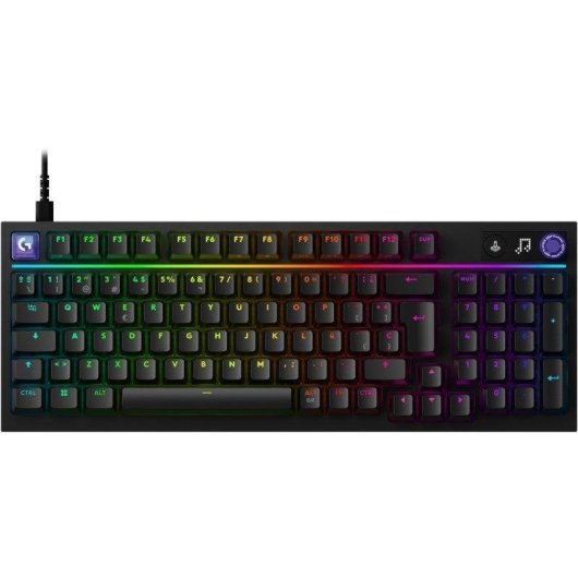 Clavier Logitech G316 X 98 compact mécanique hot-swap avec écran LED et RGB LIGHTSYNC USA
