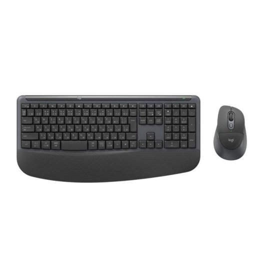 Teclado Logitech Signature Comfort Plus MK880 Bluetooth inalámbrico con combo ratón AZERTY FR grafito
