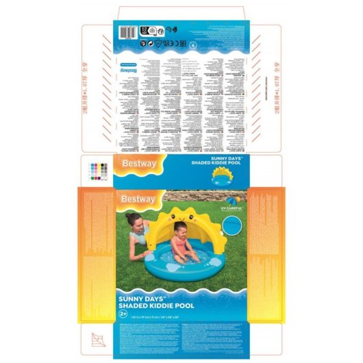 Banheira para bebé Bestway 52637 PVC Azul/Amarelo 970x1010x710 mm