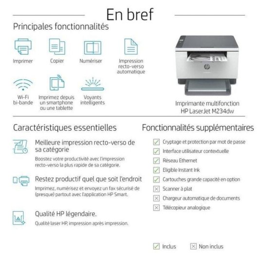 Multifunzione HP LaserJet M234dw Laser Mono Wi-Fi Dual Band Doppia Faccia