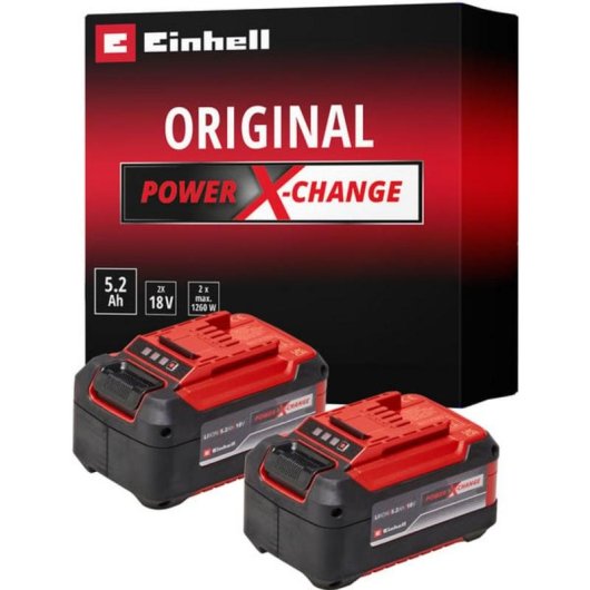 Batería Einhell PXC-Twinpack 18V 5,2 Ah 2 piezas