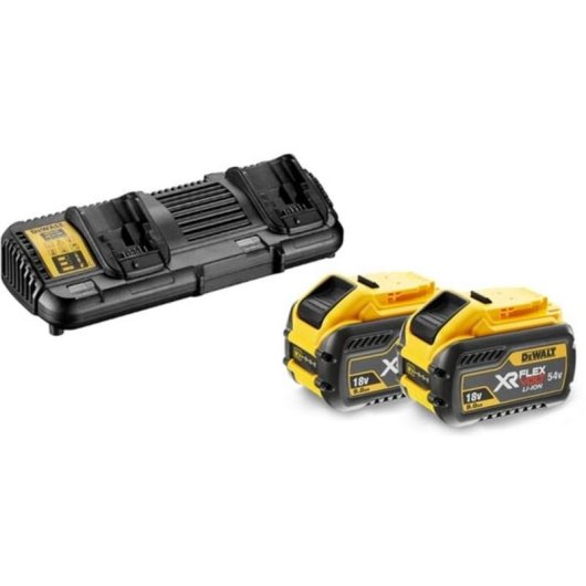 Kit de carregador e baterias DeWALT DCB132X2 9 Ah 54 V