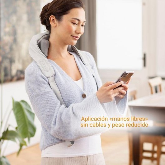 Massager Medisana NM 900 Shiatsu Cou Épaules Dos Gris Batterie Intégrée