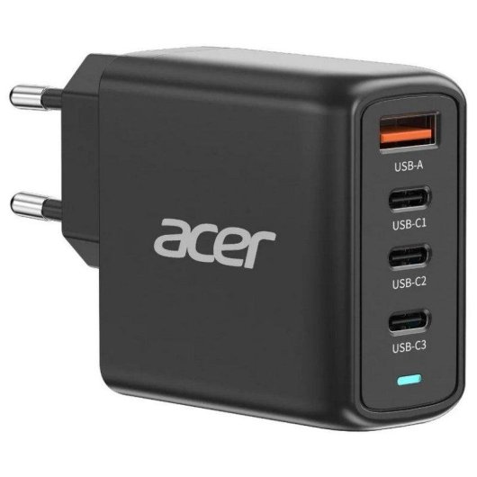 Caricatore Acer GaN II 100W PD 3x USB-C 1x USB-A 2m Nero