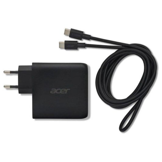 Caricatore Acer GaN II 100W PD 3x USB-C 1x USB-A 2m Nero