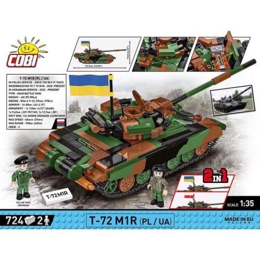 COBI Armed Forces T-72M1R COBI-2624 724 Teile