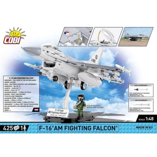 COBI Armed Forces F-16AM Fighting Falcon COBI-5896 425 Teile