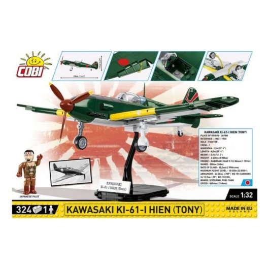 COBI Kawasaki Ki-61-I Hien Tony COBI-5740 324 peças