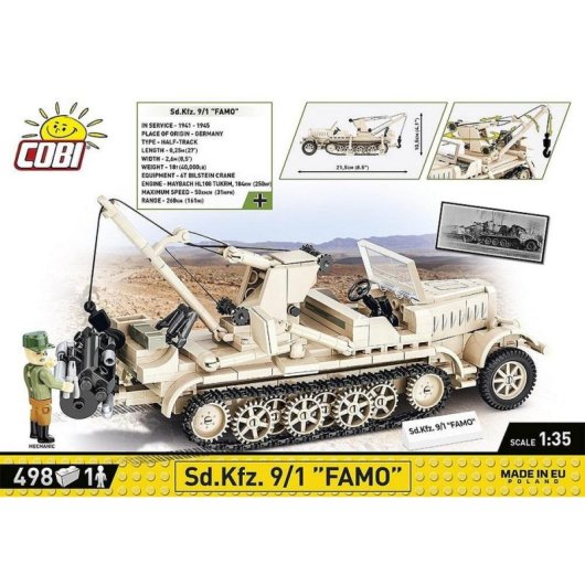 COBI World War II Sd.Kfz. 9/1 Famo COBI-2281 498 Teile