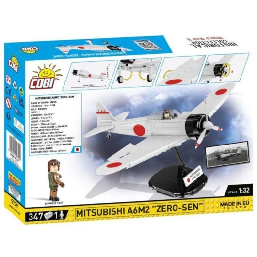 COBI World War II Mitsubishi A6M2 Zero-Sen COBI-5729 347 pièces