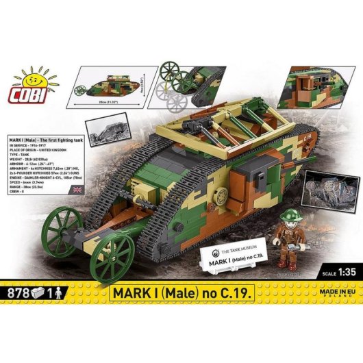 COBI Mark I Male no C.19 COBI-2993 878 Teile