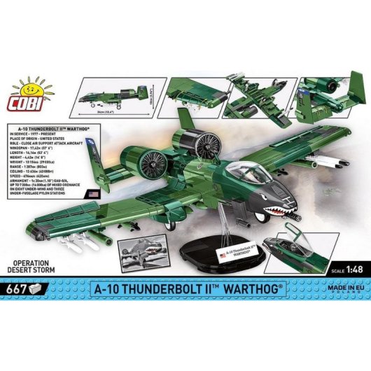 COBI Armed Forces A-10 Thunderbolt II Warthog COBI-5856 667 Teile
