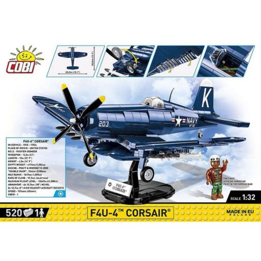 COBI Korean War F4U-4 Corsair COBI-2417 520 Teile