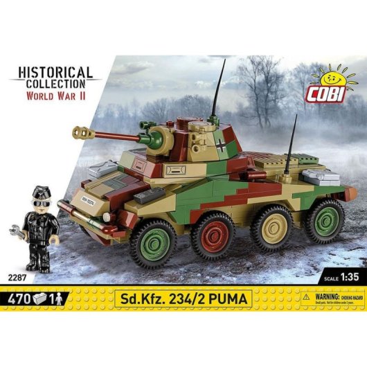 COBI World War II Sd.Kfz. 234/2 Puma COBI-2287 470 pièces