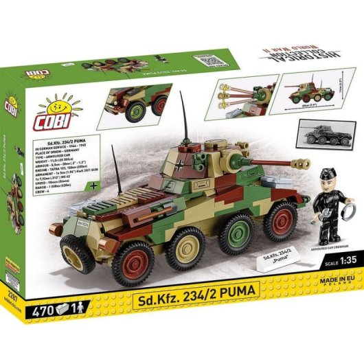 COBI World War II Sd.Kfz. 234/2 Puma COBI-2287 470 pièces