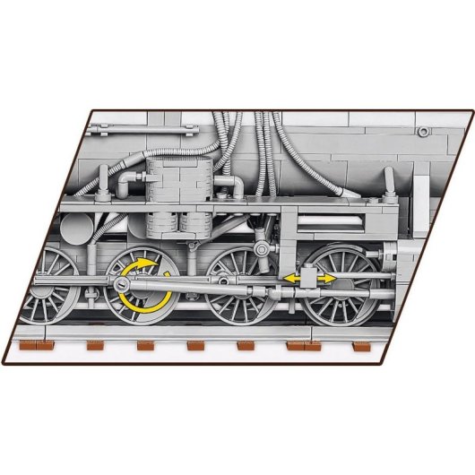 COBI Kriegslokomotive Baureihe 52 COBI-6281 2476 piezas
