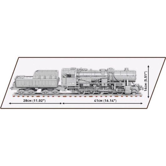 COBI Kriegslokomotive Baureihe 52 COBI-6281 2476 piezas