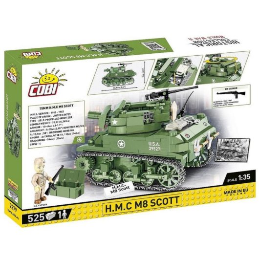 COBI World War II H.M.C M8 Scott COBI-2279 525 piezas