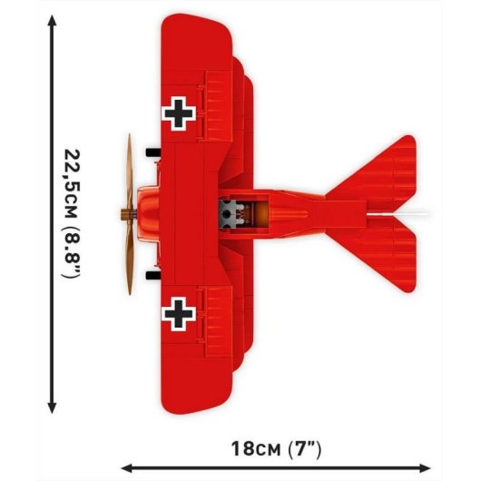 COBI Fokker Dr.1 Red Baron COBI-2996 221 piezas