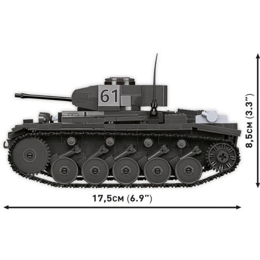 COBI Panzerkampfwagen II Ausf. F COBI-2597 813 piezas