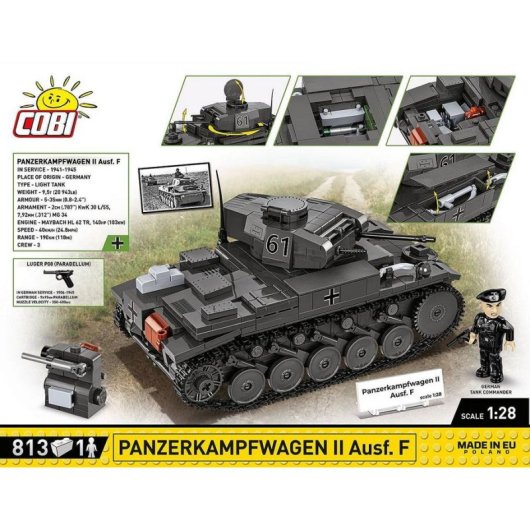 COBI Panzerkampfwagen II Ausf. F COBI-2597 813 piezas