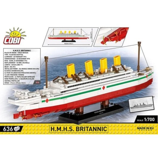 COBI World War I H.M.H.S. Britannic COBI-1681 636 piezas