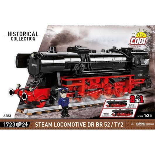 COBI Trains Dampflokomotive DR BR 52/TY2 COBI-6283 1723 Teile