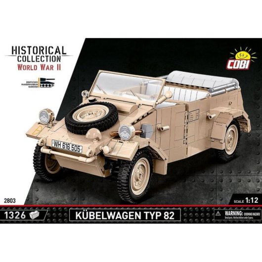 COBI Juegos de construcción Kübelwagen Personenkraftwagen Typ 82 COBI-2803 1326 piezas