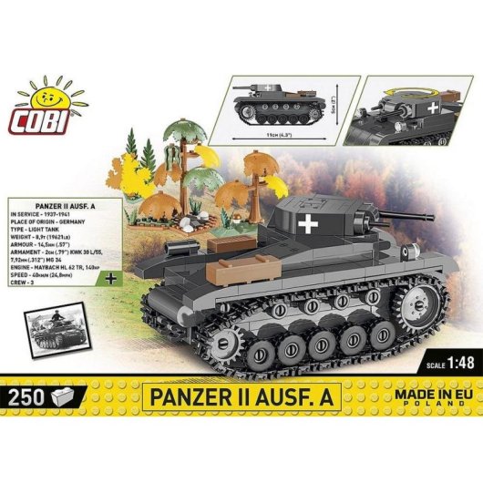 COBI Panzer II Ausf. A COBI-2718 250 pièces