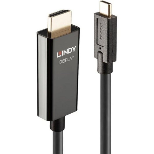 Cable Adaptador USB Tipo C a HDMI 10 m Lindy 43317 Negro